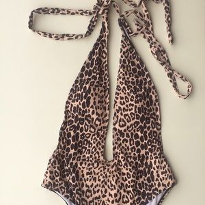 Cheetah print one piece